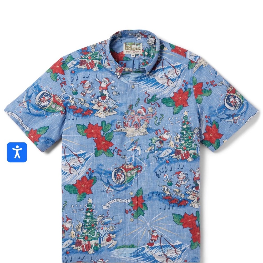 Reyn Spooner Christmas 2024 Print Men's Shirt - Pullover